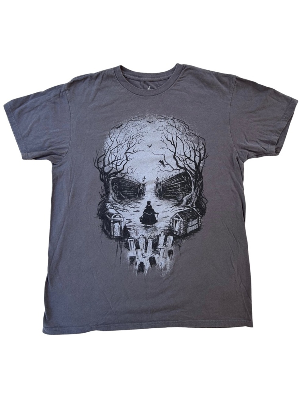 Disney Haunted Mansion Memento Mori Skull T-Shirt size M